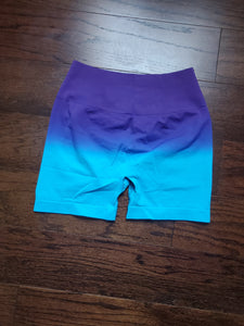Blue Ombré Shorts
