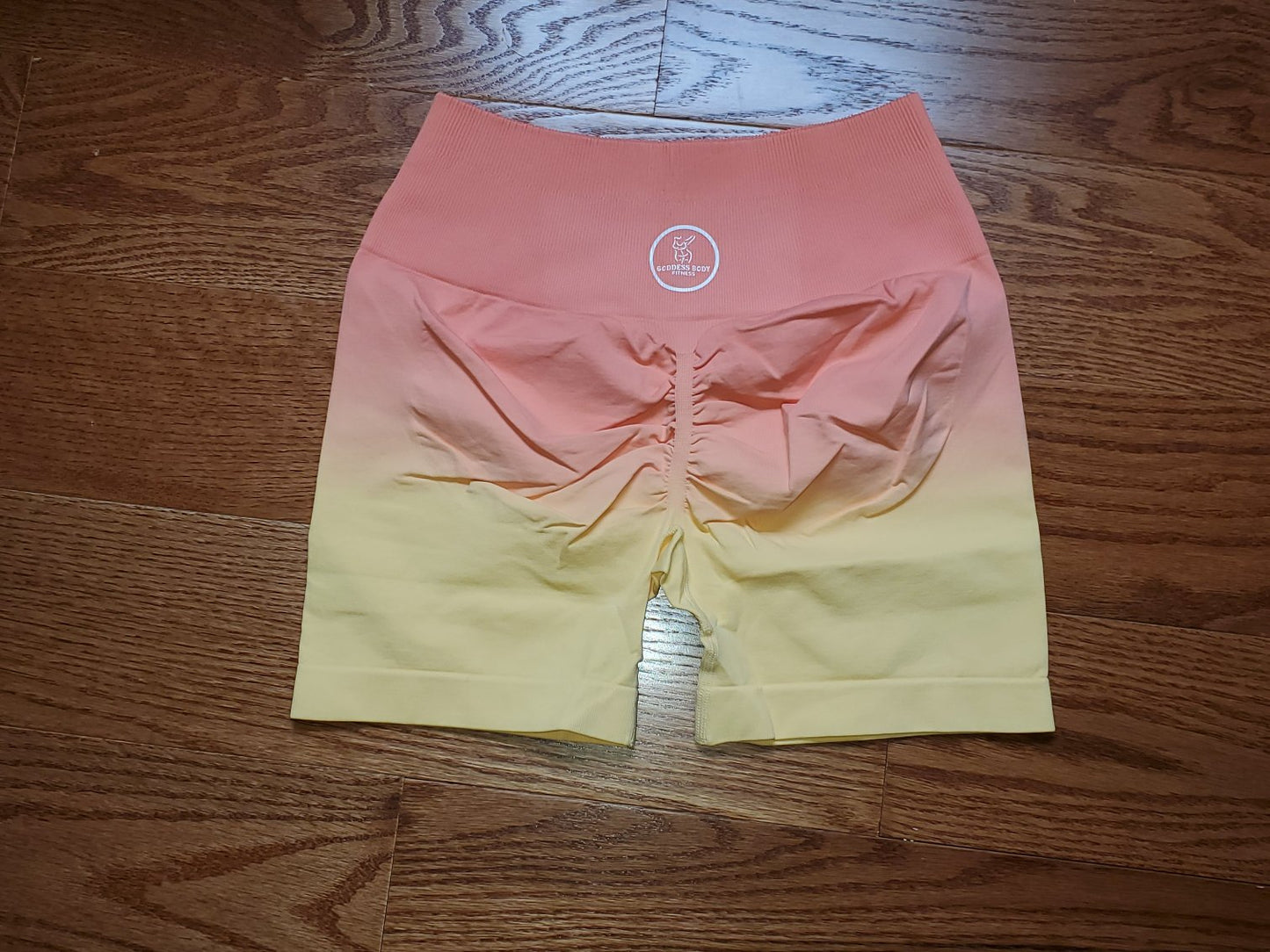 Yellow Ombré Shorts