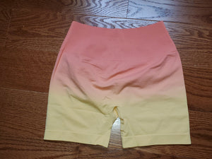 Yellow Ombré Shorts